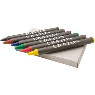 Image of Ayo 6-piece coloured crayon set