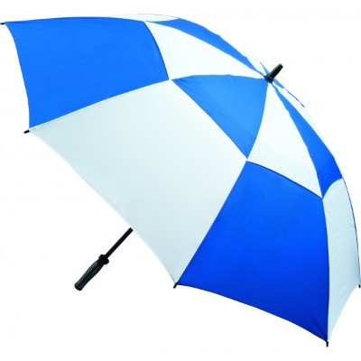 Image of Vented Golf Umbrella - Royal and White
