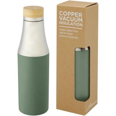 Image of Hulan 540 ml copper vacuum insulated stainless steel bottle with bamboo lid